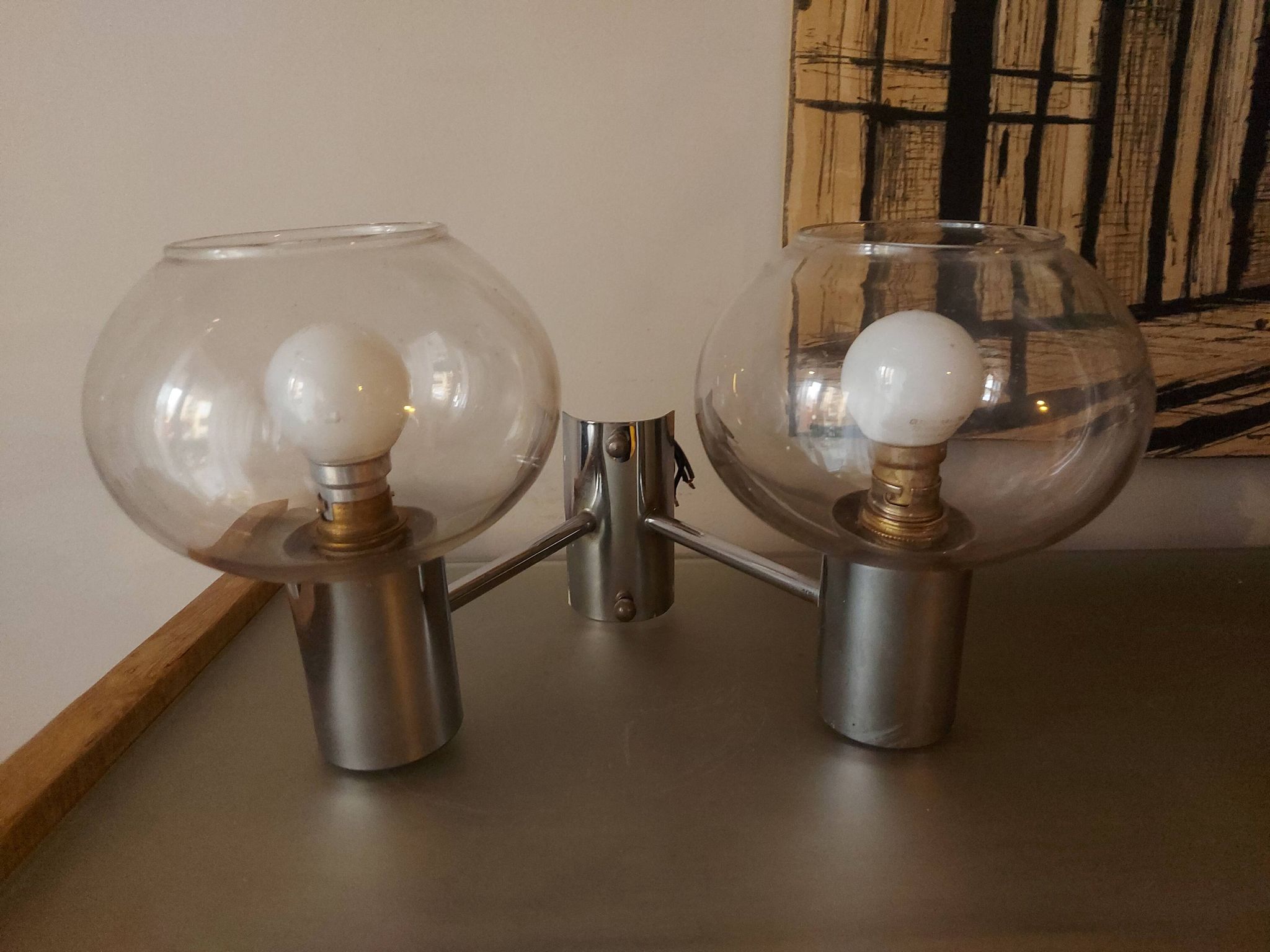 Sciolari vintage double wall light