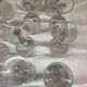 Set of 12 cut crystal stemmed glasses from the Nancy crystal factory, art deco