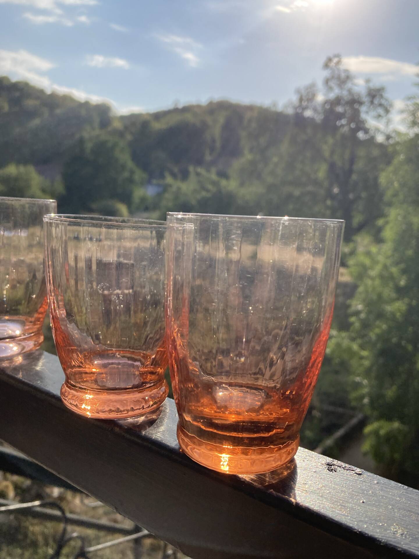 Service of orangeade in antique Rosaline.