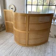 Large curved beech screen from the 80s