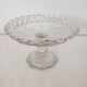 Old cup in molded glass colorless decorative table mignardises
