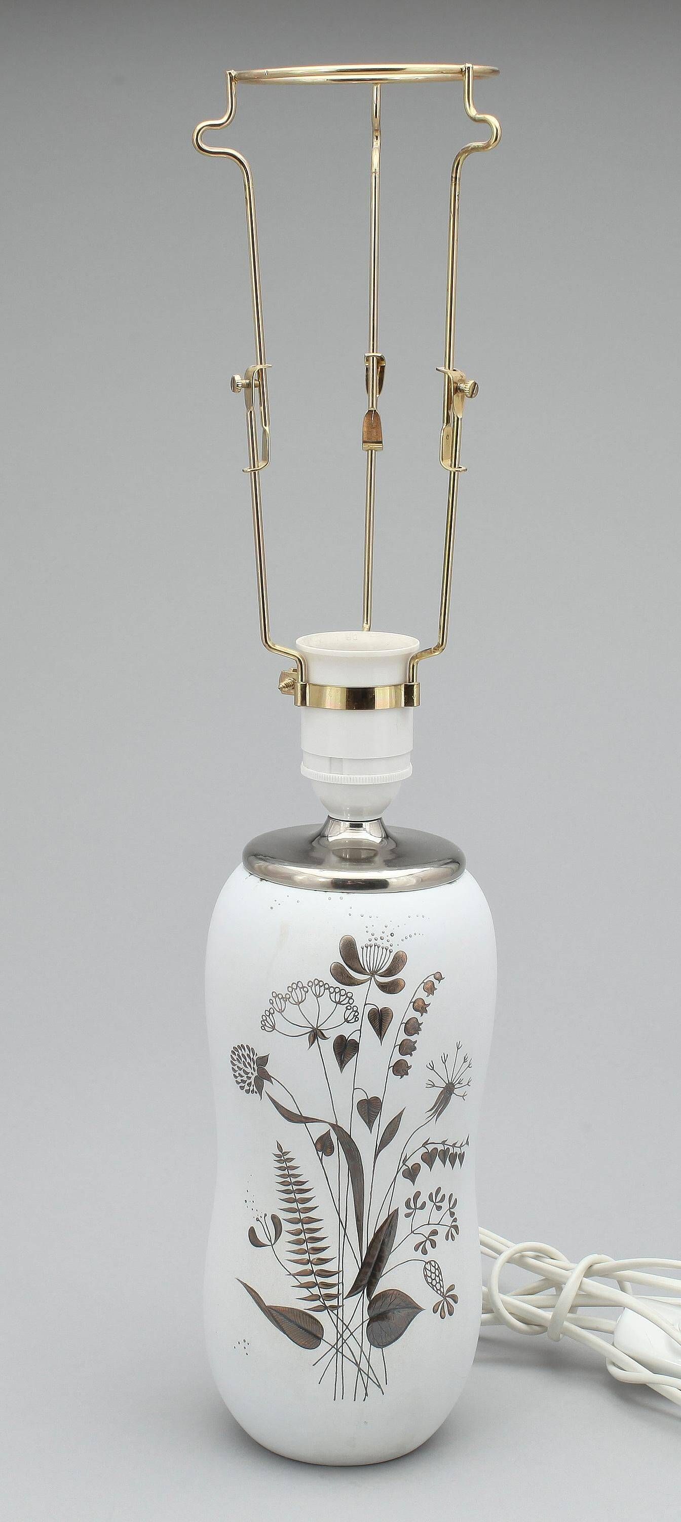 Stig Lindberg Grazia for Gustavsberg Swedish desk lamp signed, 1960