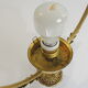 Suspension bronze brass and opaline / vintage