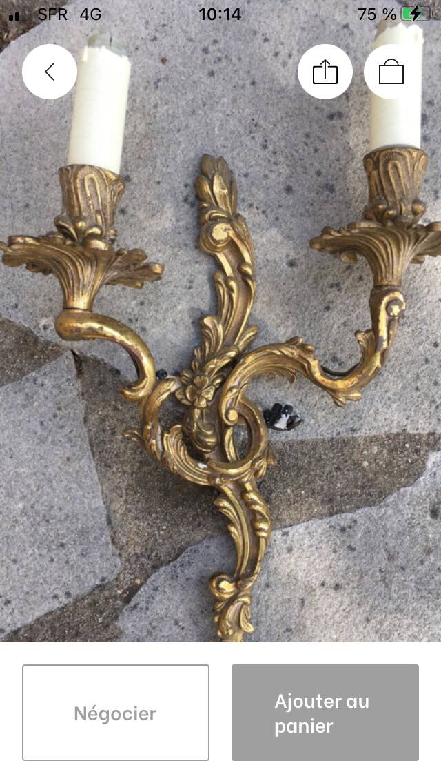 Vintage wall lights.