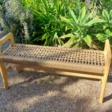 Oak and Danish rope bench