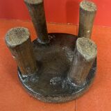 Old African wooden stool