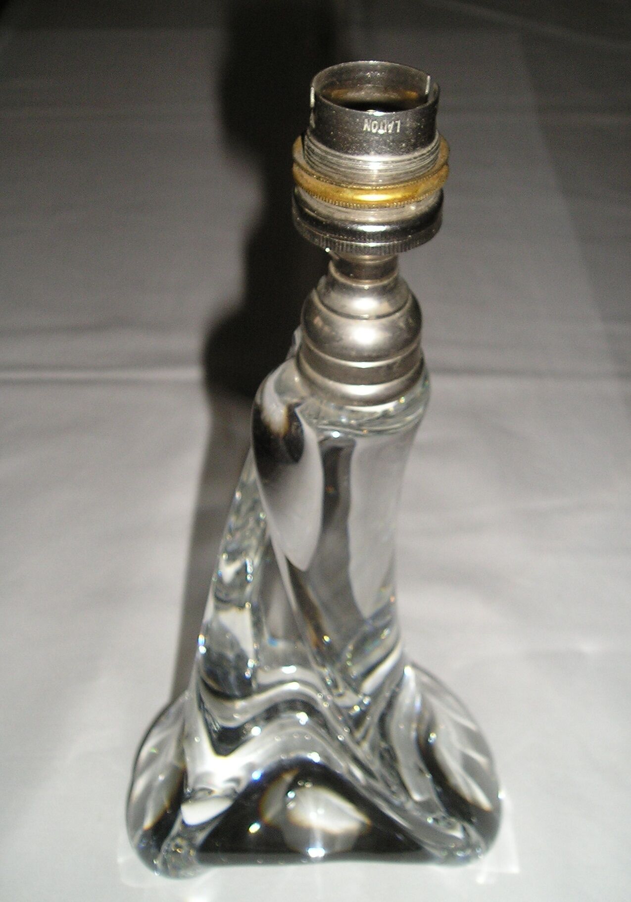 Baccarat crystal lamp base