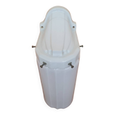Art deco glass and porcelain wall light