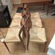6 vintage teak chairs from the 1960s in Scandinavian style.