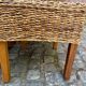 4 chaises de salle à manger en jonc de mer abaca ou bananier