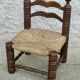 Charles DUDOUYT low straw chair vintage 1940