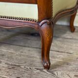 Pair Of Louis XV Style Bergeres In Finely Carved Walnut Around 1920