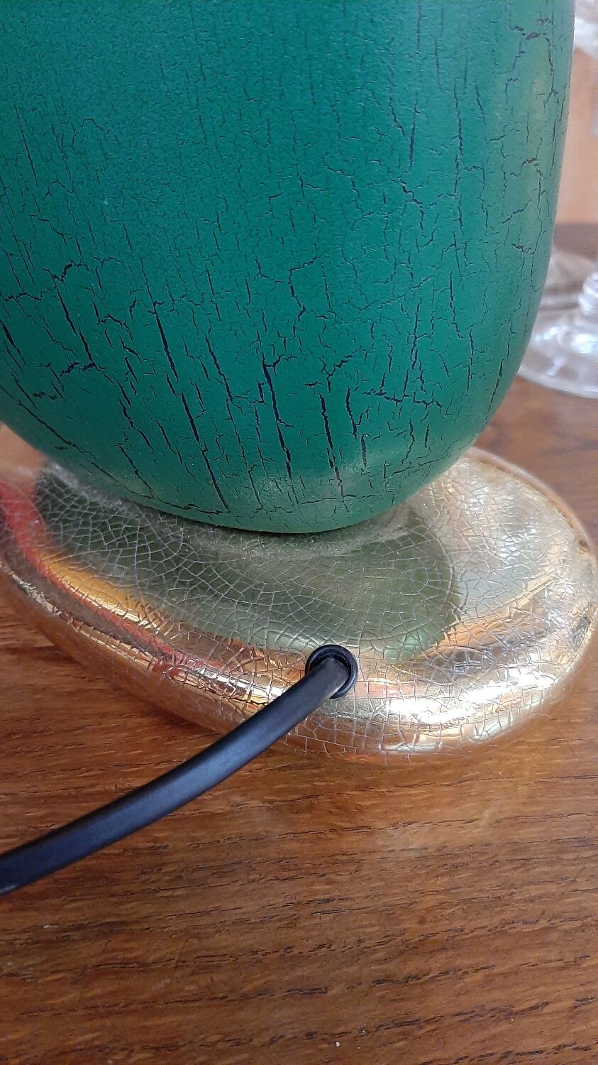 Green and gold lamp françois chatain