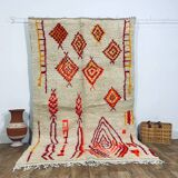 Handmade moroccan berber rug 250 x 147 cm