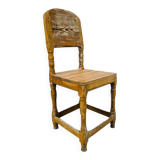 Chaise ancienne suédoise de style gustavien en pin du XVIIIe siècle