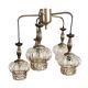 Mid-century modern cascade chandelier veb narva leuchten, germany, 1970s.