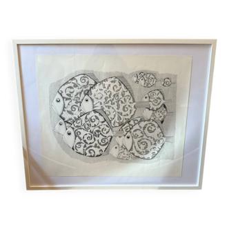 Original ink drawing, unique work