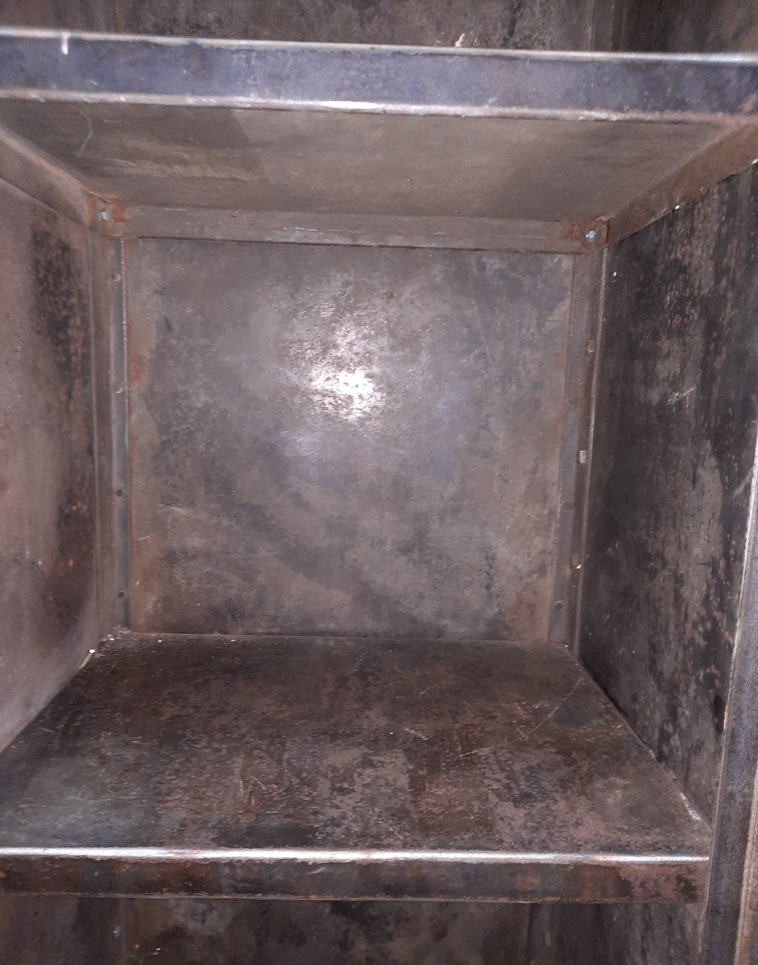 Industrial furniture with steel locker