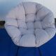 Paire de fauteuils vintage corbeille