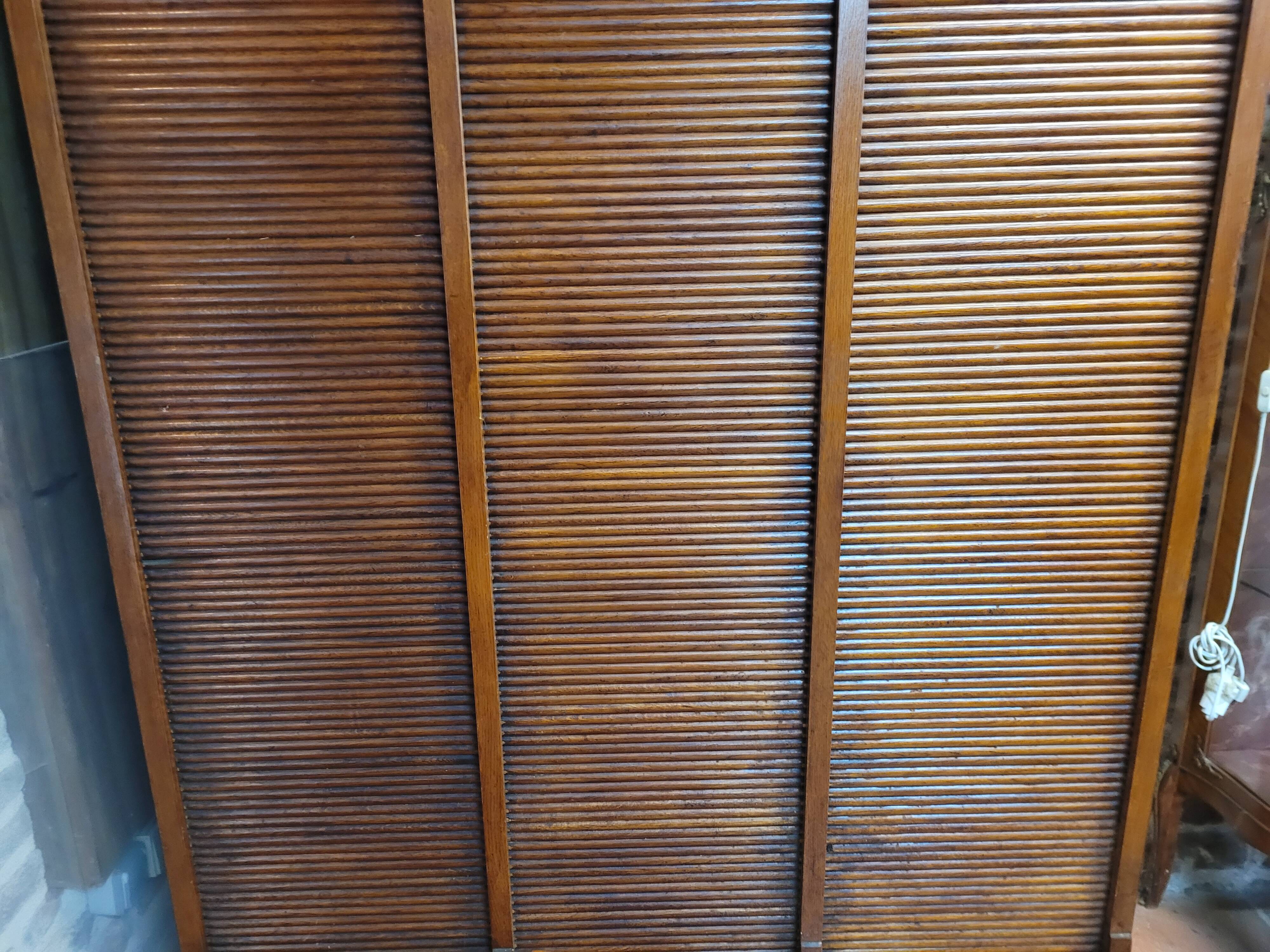 Old oak triple curtain binder