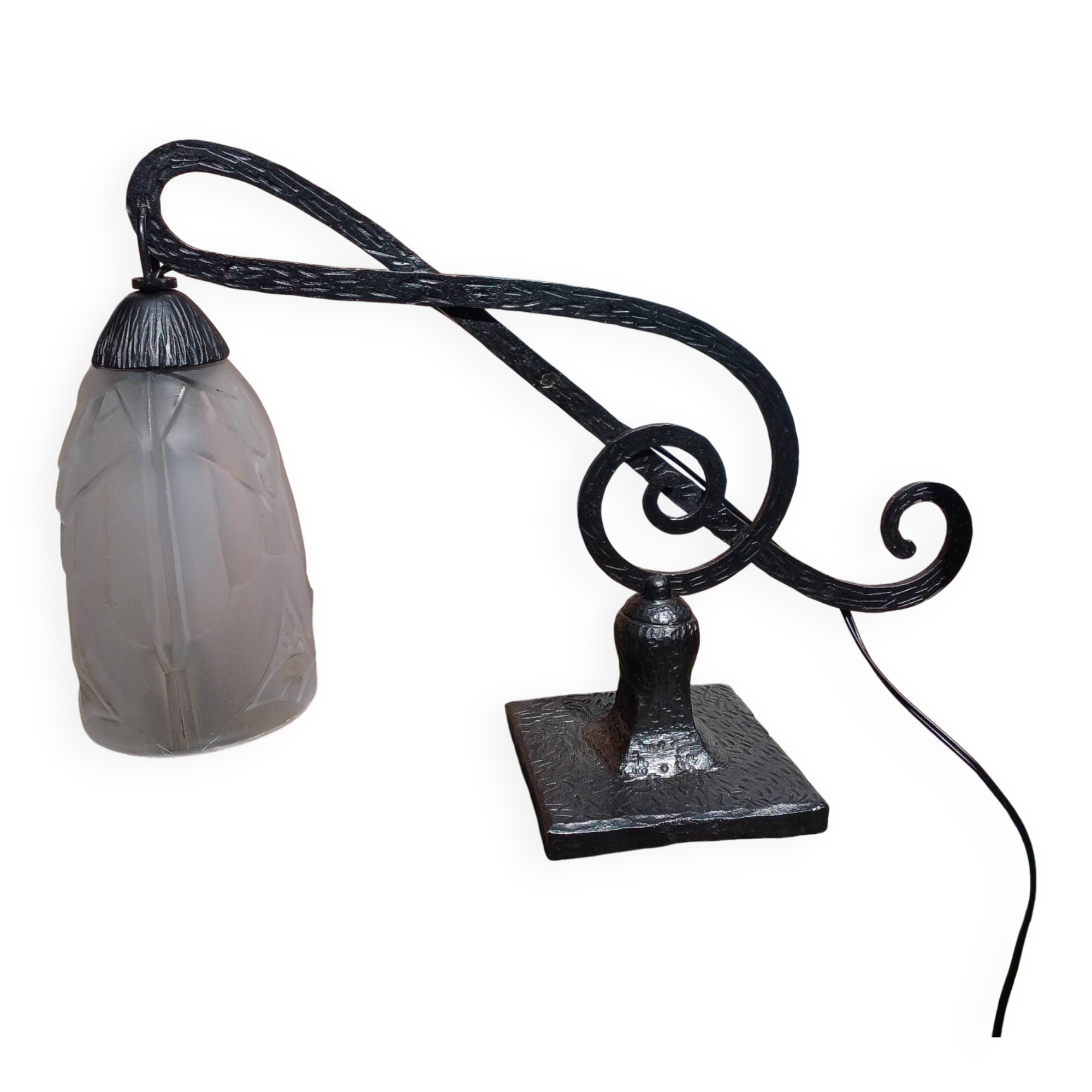 Art Deco piano lamp Treble Clef 1925