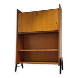 Vintage secretaire with bookcase, 1950s