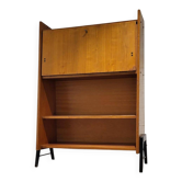 Vintage secretaire with bookcase, 1950s