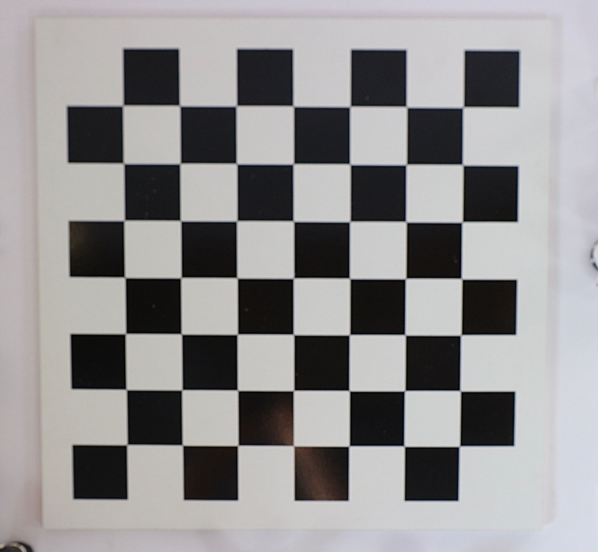 Wooden and terracotta chessboard, giant, Michel Chauvaux design, 90s.