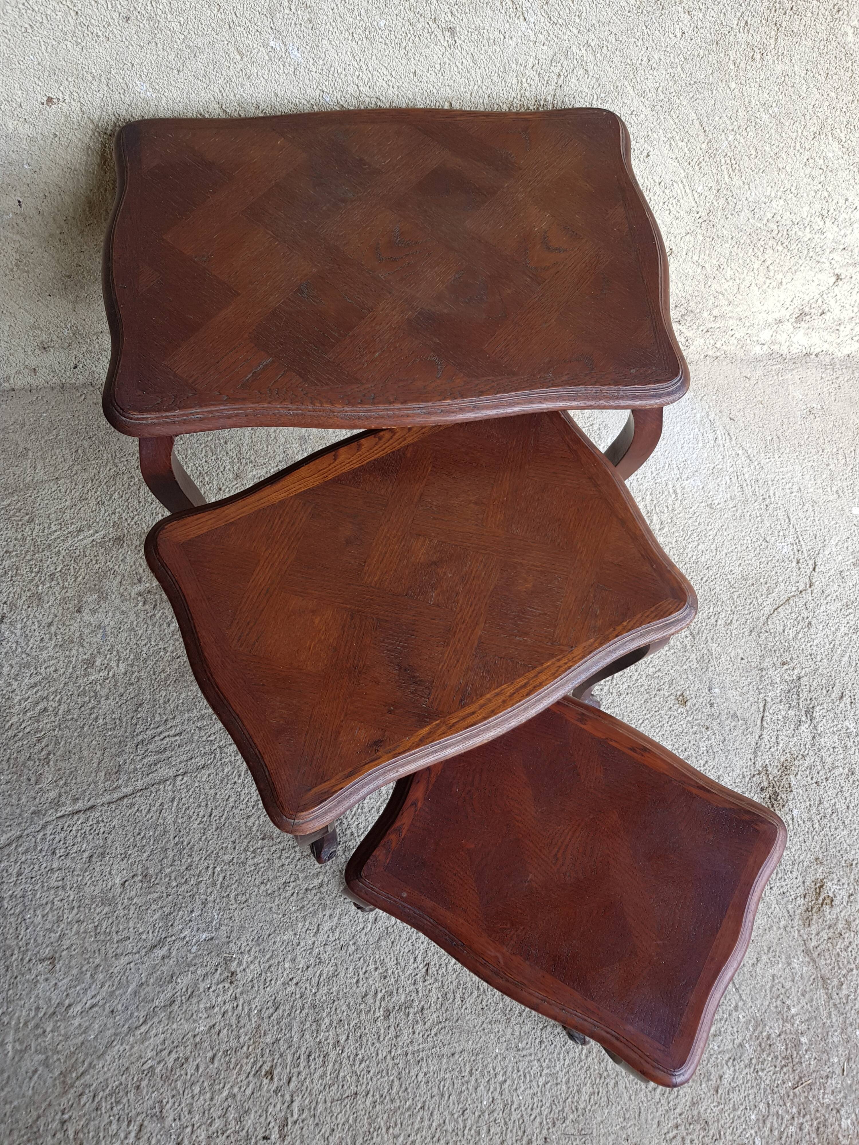Walnut pull out tables
