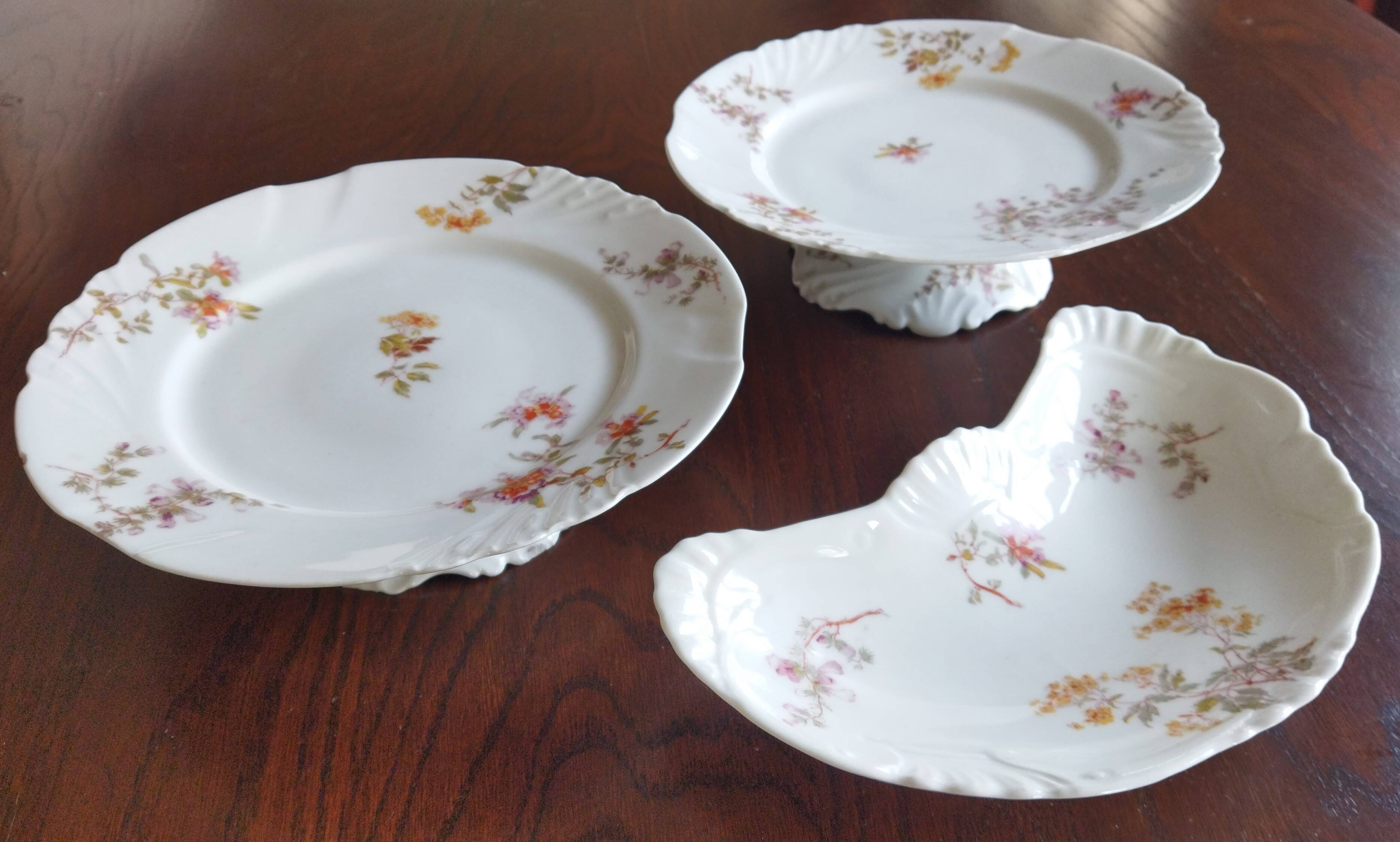 Porcelain mignardise service by Jean Pouyat (ca. 1900) Limoges