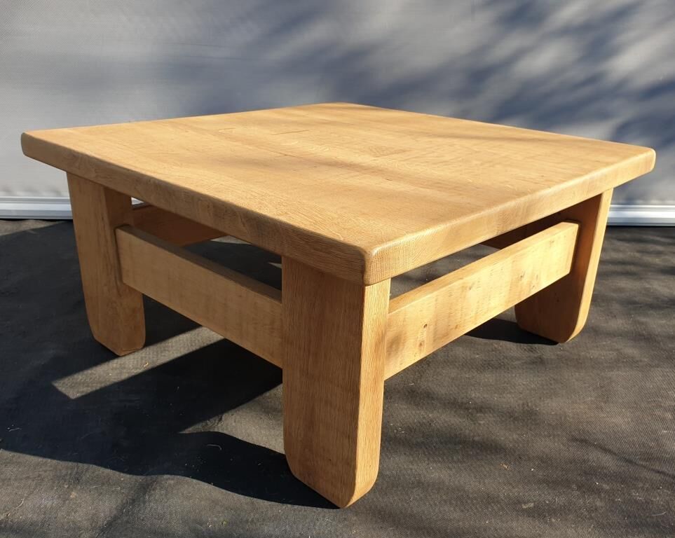Brutalism coffee table 1960 "square in the rough"