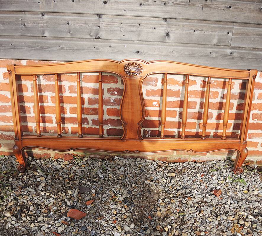 Antique Double Bed Frame in Solid Cherry Wood NF