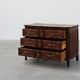 French 18th Century hand crafted oak chest of drawers in Louis XV style