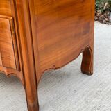 Commode de style mix Louis XV Louis Philippe noyer massif queue d'aronde