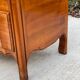 Commode de style mix Louis XV Louis Philippe noyer massif queue d'aronde