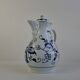 Vintage Dubí Czech Porcelain Blue Onion Cibulák Teapot, c. 1970