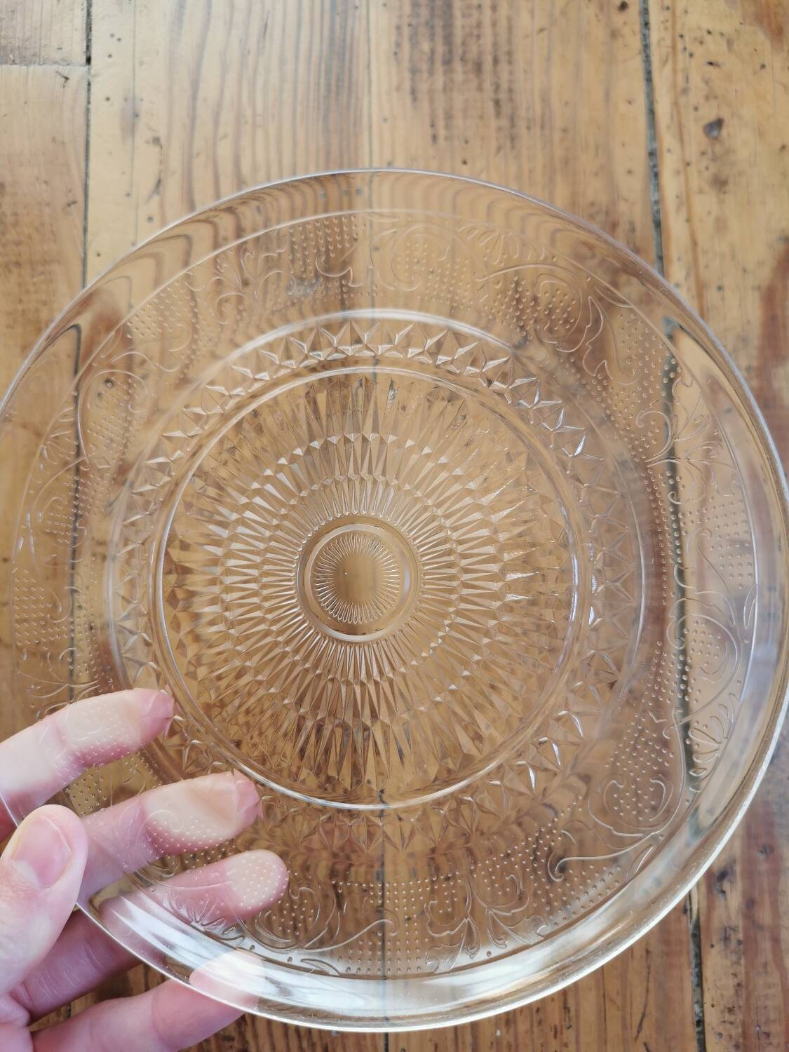 Vintage Mismatched Glass Dessert Plates
