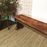 Solid oak school bench