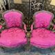 Paire de fauteuils cabriolets de style Louis XV