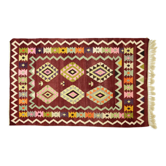 Anatolian handmade kilim rug 264 cm x 167 cm