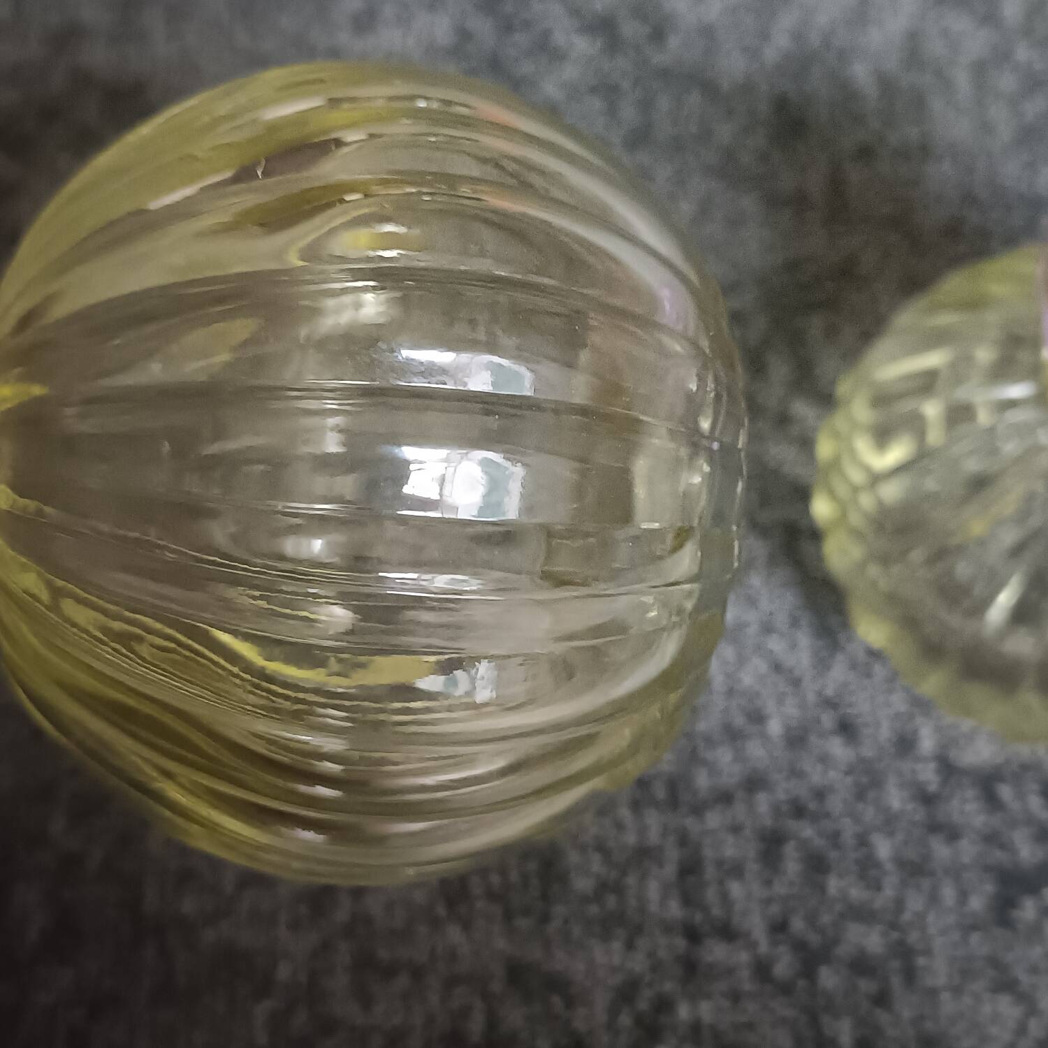 Pair of vintage floral candlesticks