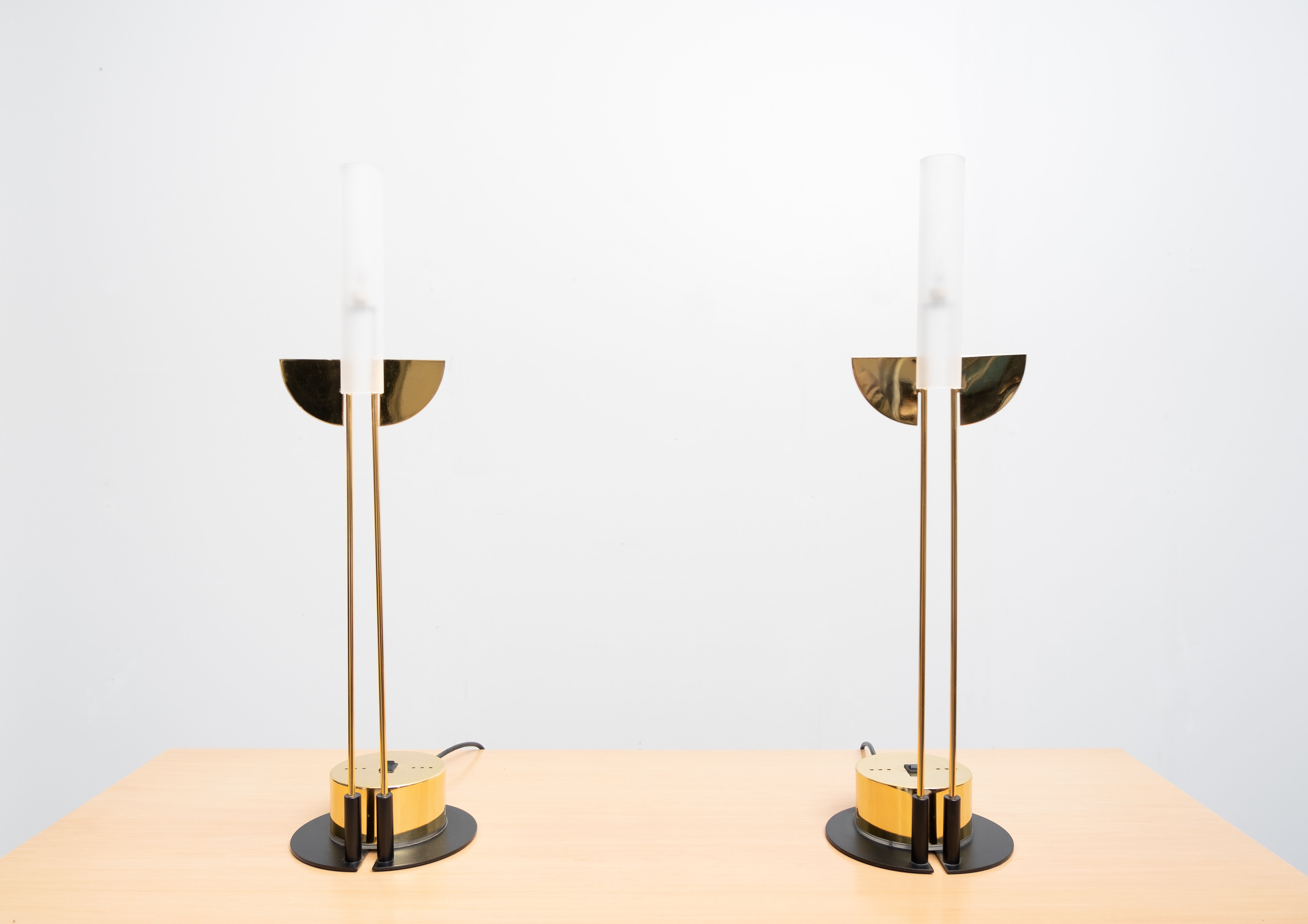 Postmodern table lamps italy 1980s