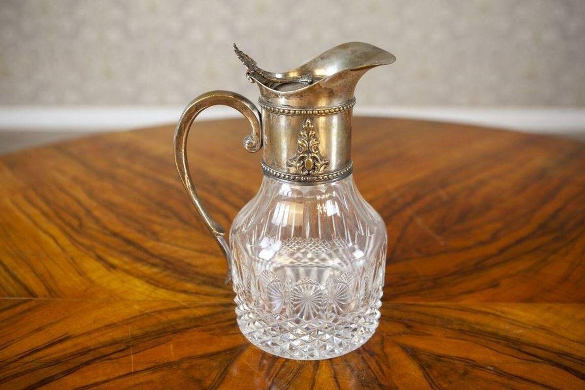 English Pitcher with Silver-Plated Handle, 1920s