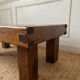 Brutalist tiled and wooden coffee table