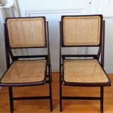2 Vintage 1960 splint chairs