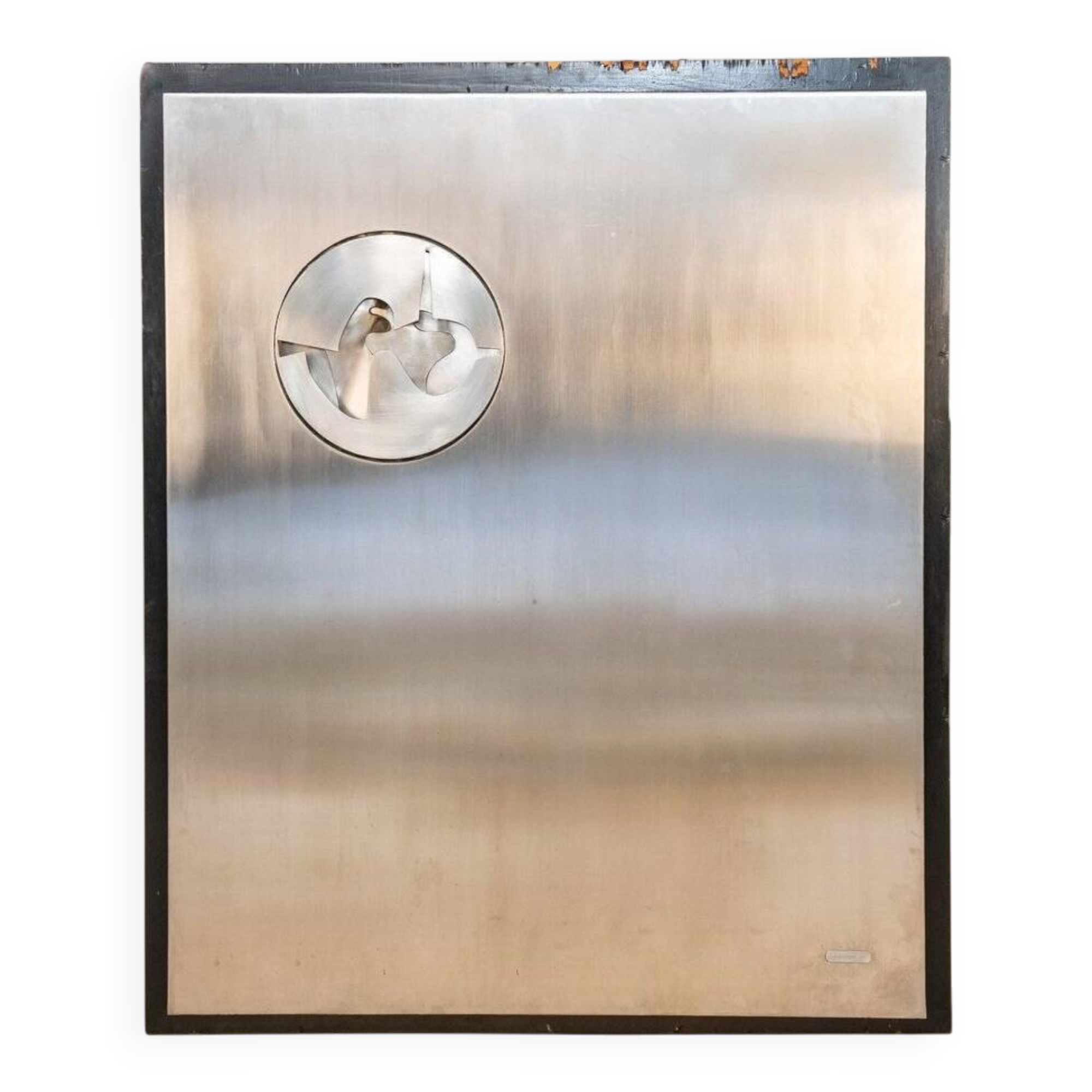 Carlo Marchesotti, large wall sculpture, 1979, stainless steel