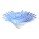Murano glass cup opaline blue white width 26 cm 60s