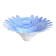 Murano glass cup opaline blue white width 26 cm 60s