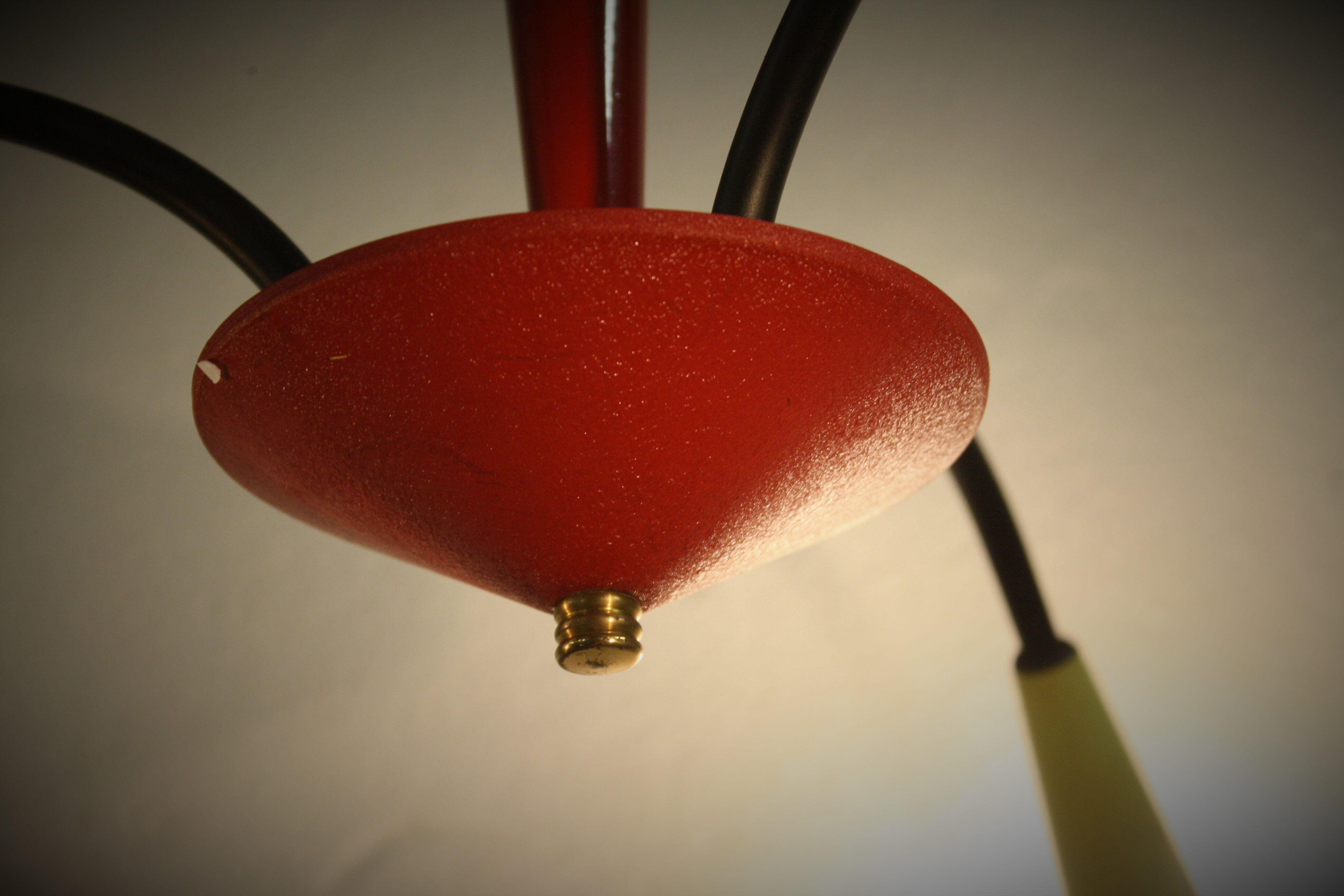 Vintage coloured spider chandelier 1950s