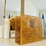 Plexi and cane magazine rack